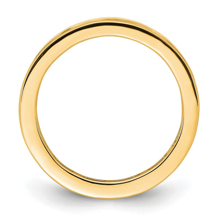 Shop 14K Gold 1 Carat Diamond Eternity Band - Stylish & High-Quality, Size 5.5-2