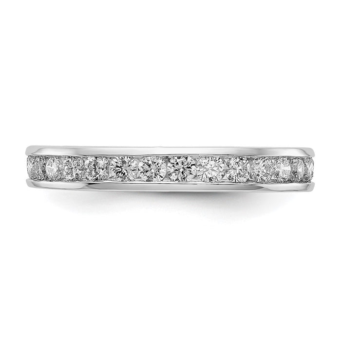 Buy 14K White Gold 1 Carat Diamond Eternity Band - Stylish & Value Price - Size 7.5-3