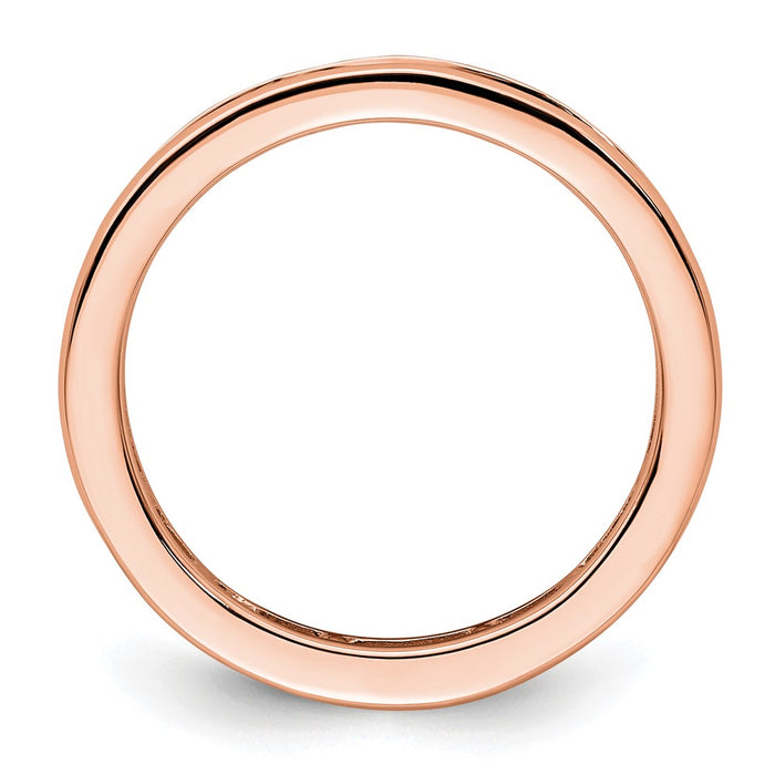 Exclusive 14K Rose Gold 1 Carat Diamond Eternity Band - Stylish & Affordable!-2