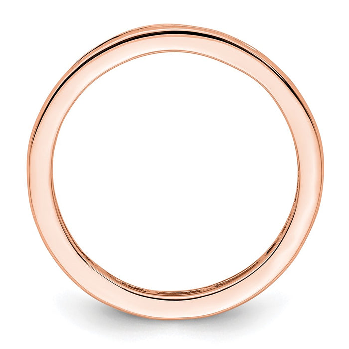 High-Quality 14K Rose Gold 1 Carat Princess Cut Diamond Eternity Band - Stylish Value-2