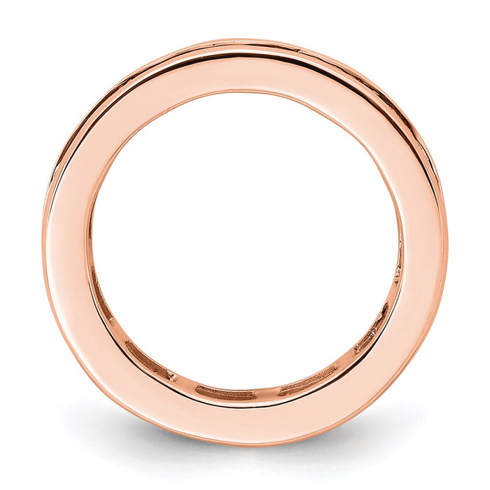 Buy Exclusive 14K Rose Gold Polished 2-Carat Diamond Eternity Band - Size 4-2