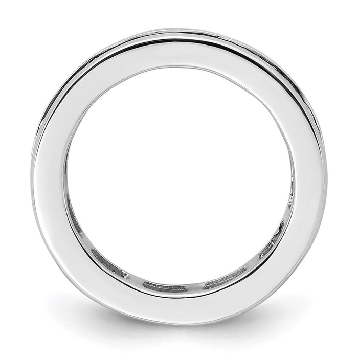 Exclusive 14K White Gold 2 Carat Diamond Eternity Band - Stylish Size 4-2
