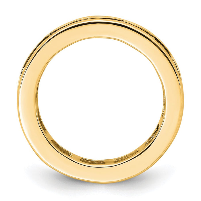 Buy Stylish 14K Polished 2-Carat Princess Diamond Eternity Band - Size 4-2