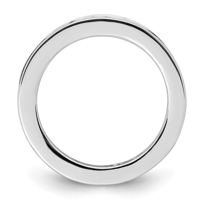 Shop Exclusive 14K White Gold 2-Carat Princess Cut Diamond Eternity Band-2