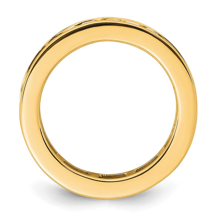 Exclusive 14K Gold 2-Carat Princess Diamond Eternity Band - Size 6.5 Sale-2