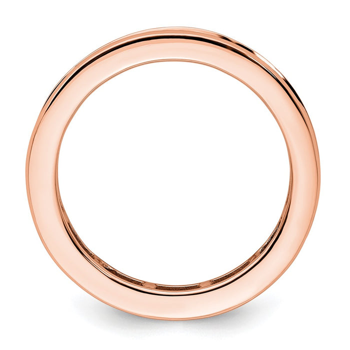 Buy Exclusive 2-Carat Princess Cut Diamond Eternity Band in 14K Rose Gold-2