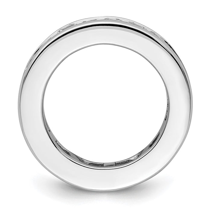 Buy Designer 3 Carat Princess Cut Diamond Eternity Band in 14K White Gold-2