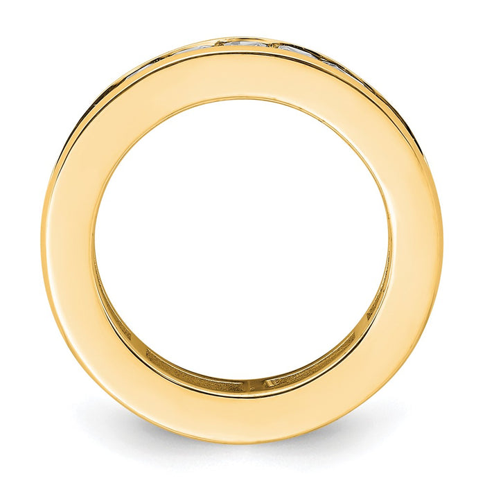 Buy Exclusive 14K Gold 3-Carat Princess Diamond Eternity Band - Size 5.5-2