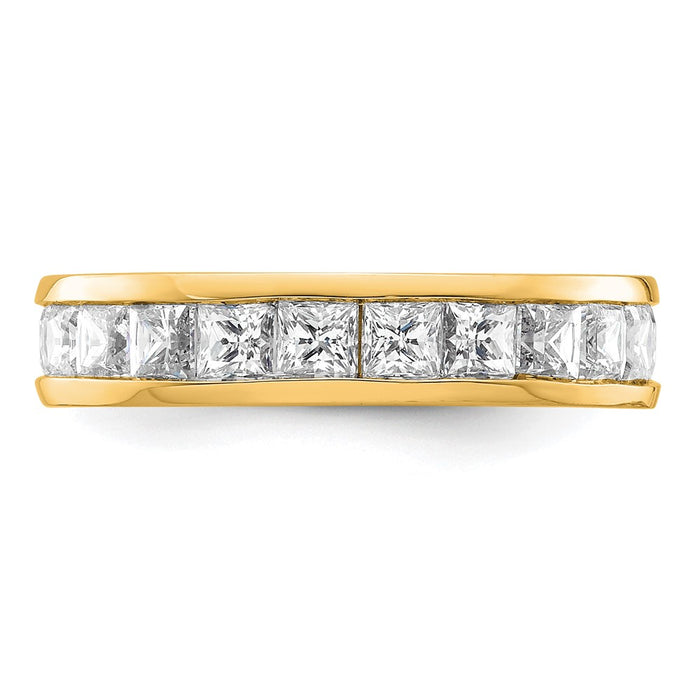 Buy Exclusive 14K Gold 3-Carat Princess Diamond Eternity Band - Size 5.5-3