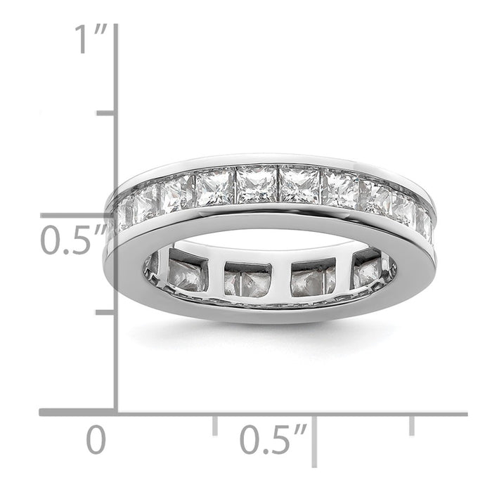 Buy Stylish 14K White Gold 3 Carat Diamond Eternity Band - Size 6.5-4