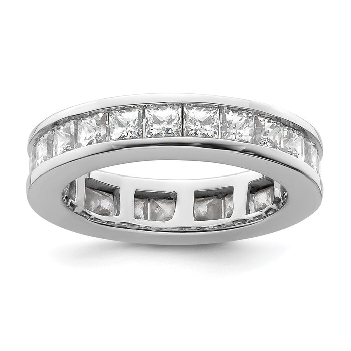 Buy Stylish 14K White Gold 3 Carat Diamond Eternity Band - Size 6.5-1