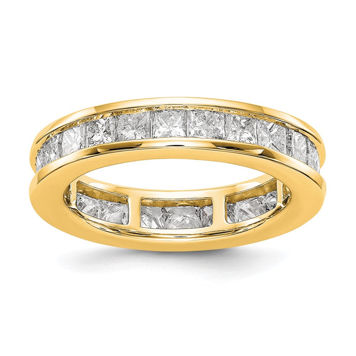 Buy Exclusive 14K Gold 3-Carat Princess Cut Diamond Eternity Band, Size 7-1