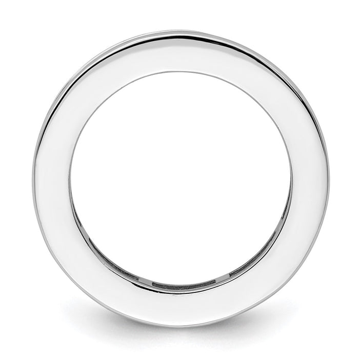 High-quality 14K White Gold 3 Carat Diamond Eternity Band - Stylish Size 8-2