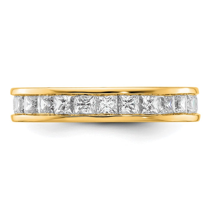 Buy 3-Carat Princess Cut Diamond Eternity Band in 14K Gold - Stylish Size 8-3
