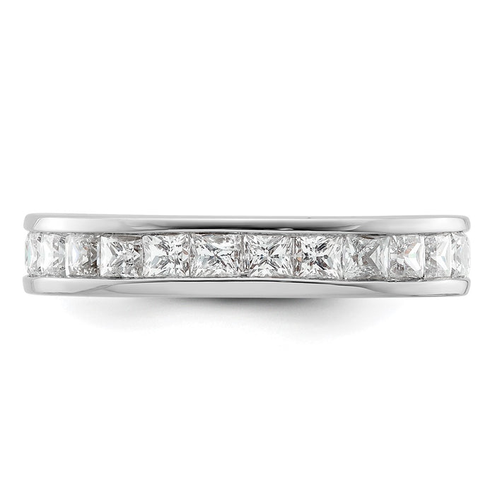 Buy Exclusive 14K White Gold 3 Carat Diamond Eternity Band - Stylish Size 9-3