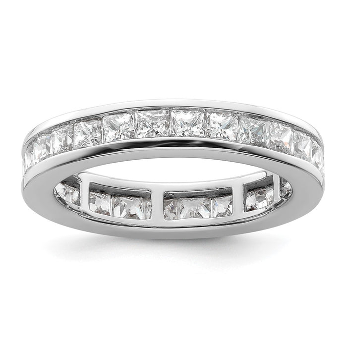 Buy Exclusive 14K White Gold 3 Carat Diamond Eternity Band - Stylish Size 9-1