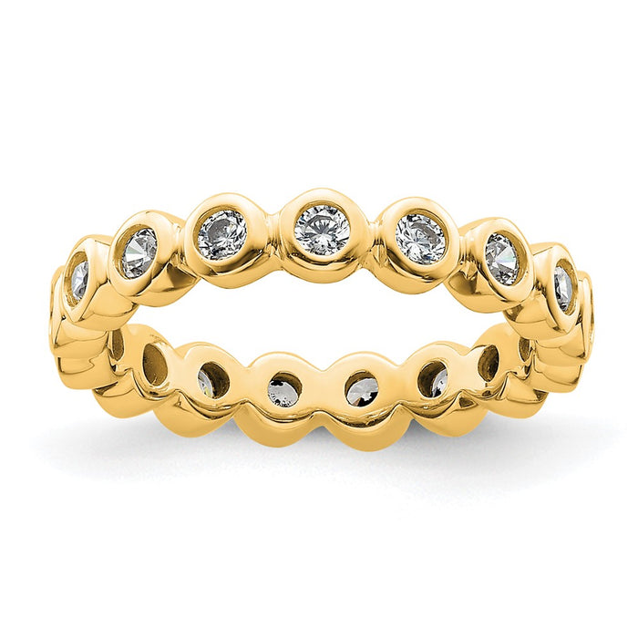 Buy 14K Gold 1/2 Carat Diamond Eternity Band - Stylish & Affordable, Size 4-1