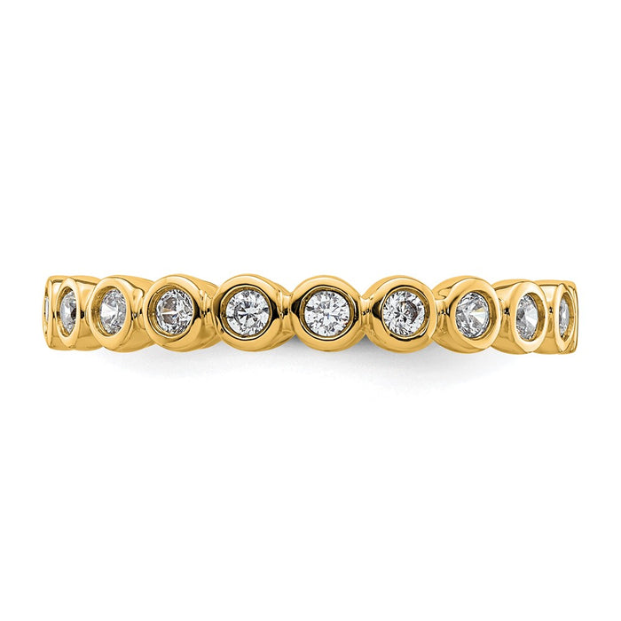 Buy Exclusive 14K Polished Full Eternity Ring with 0.5 Carat Diamonds, Size 8-3