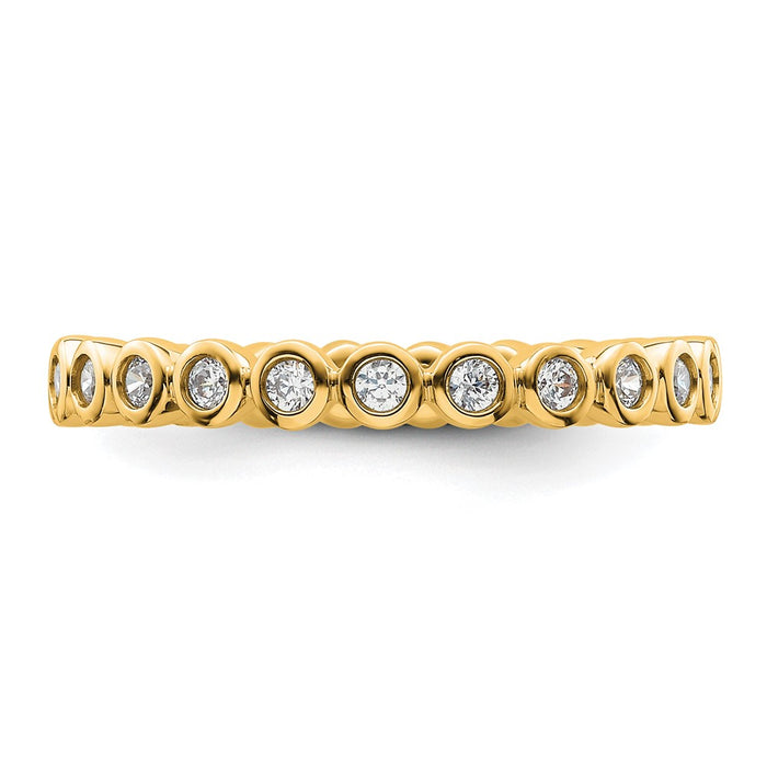 Shop Exclusive 14K Gold 1/2 Carat Diamond Eternity Band - Stylish Size 9-3