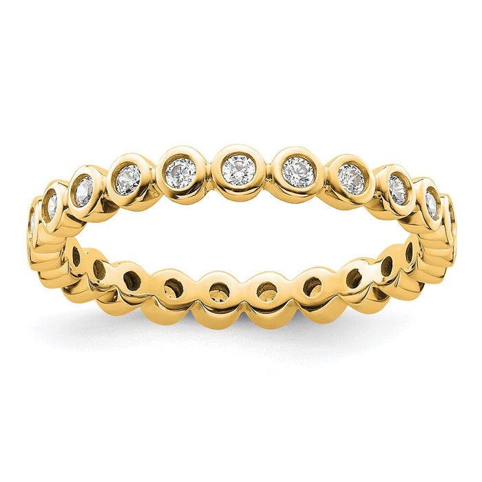 Shop Exclusive 14K Gold 1/2 Carat Diamond Eternity Band - Stylish Size 9-1
