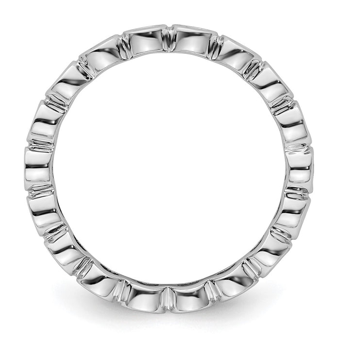 Buy Exclusive 14K White Gold 1 Carat Diamond Eternity Band - Size 8, Stylish!-2