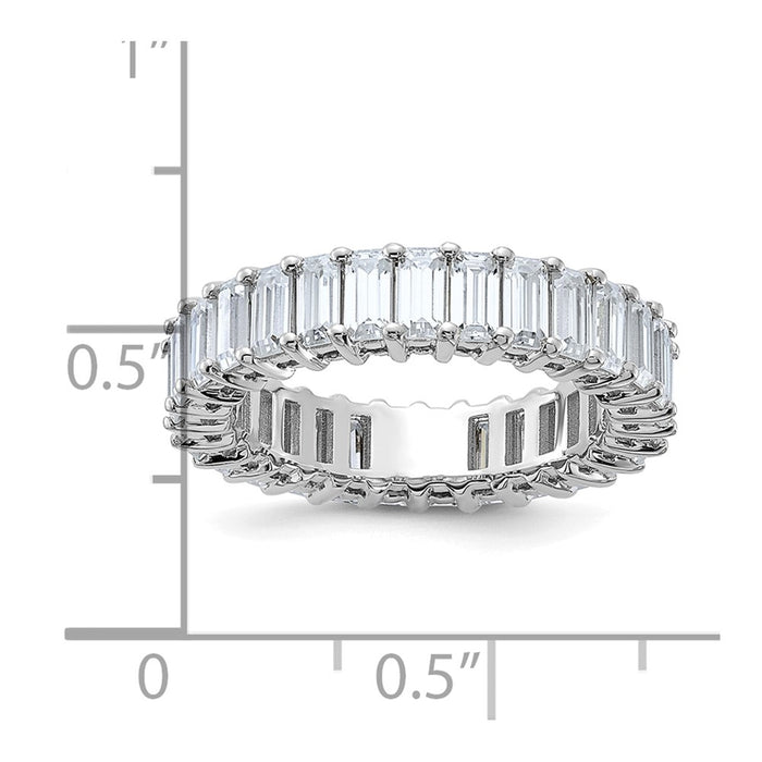 Exclusive 14K Emerald-Cut Moissanite Eternity Band | Stylish & Affordable Luxury-4