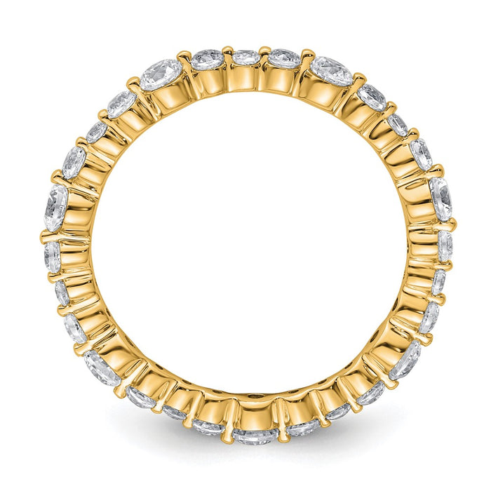 Shop Stylish 14K Gold 1 Carat VS Diamond Eternity Band - Size 8 (D, E, F)-2