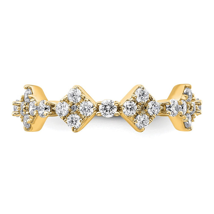 Shop Exclusive 14K Gold Eternity Band - 1.25 Carat VS D E F - Size 9 Value-3