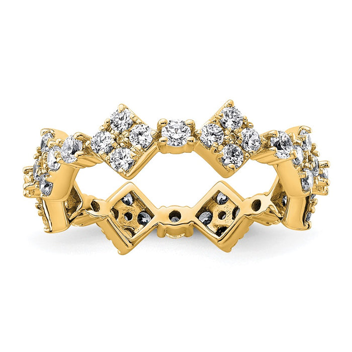 Shop Exclusive 14K Gold Eternity Band - 1.25 Carat VS D E F - Size 9 Value-1