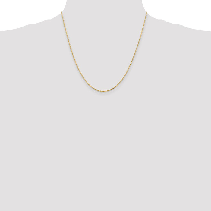 Buy 14K Gold 20-Inch 1.5mm Luxury Ultra Diamond-Cut Rope Chain-4