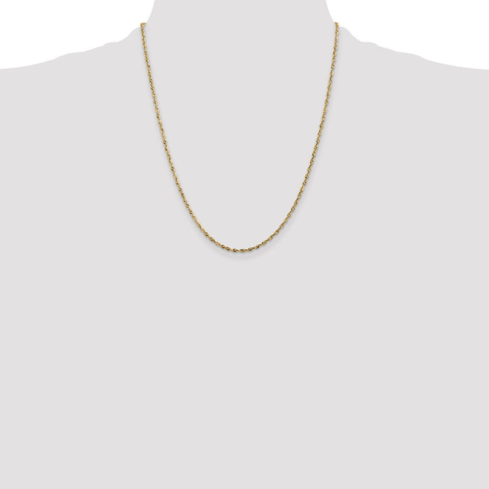 Buy 14K Gold 22-Inch 1.8mm Luxury Ultra Diamond-Cut Rope Chain-4