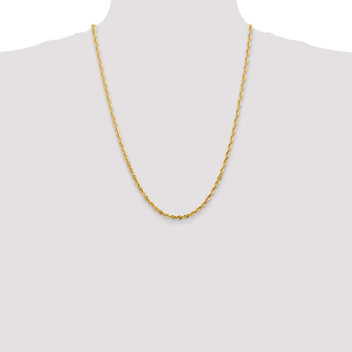 Buy Exclusive 14K Gold 24-Inch Ultra Diamond-Cut Rope Chain - Stylish Value!-4