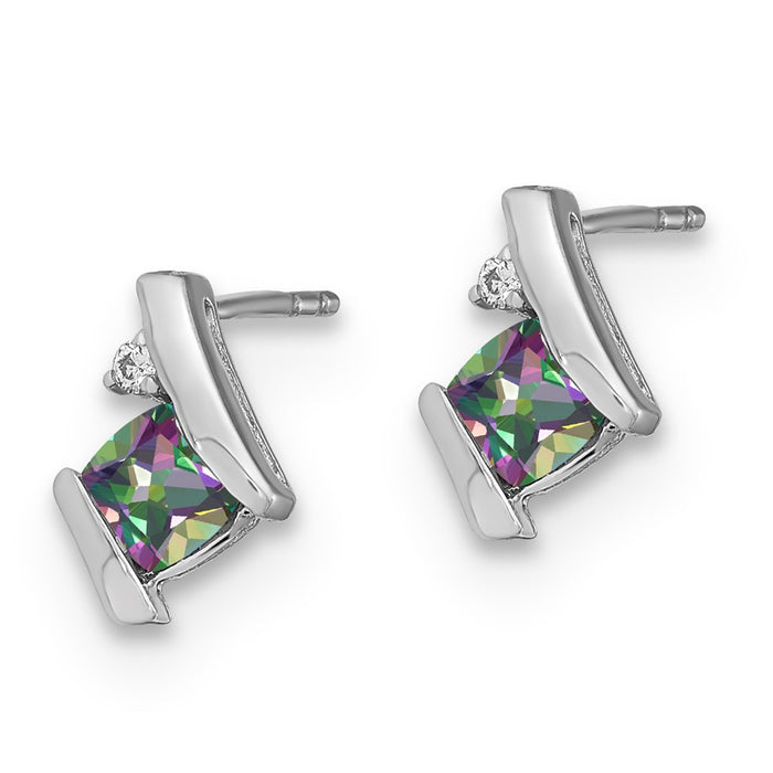 High-Quality Mystiv Fire & Diamond SS Earrings - Stylish Luxury at Great Price-2