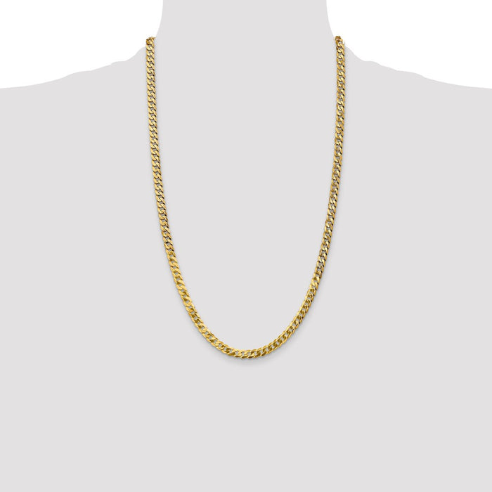 Shop Exclusive 14K Gold 26-Inch Curb Chain, 4.75mm Stylish Design-4