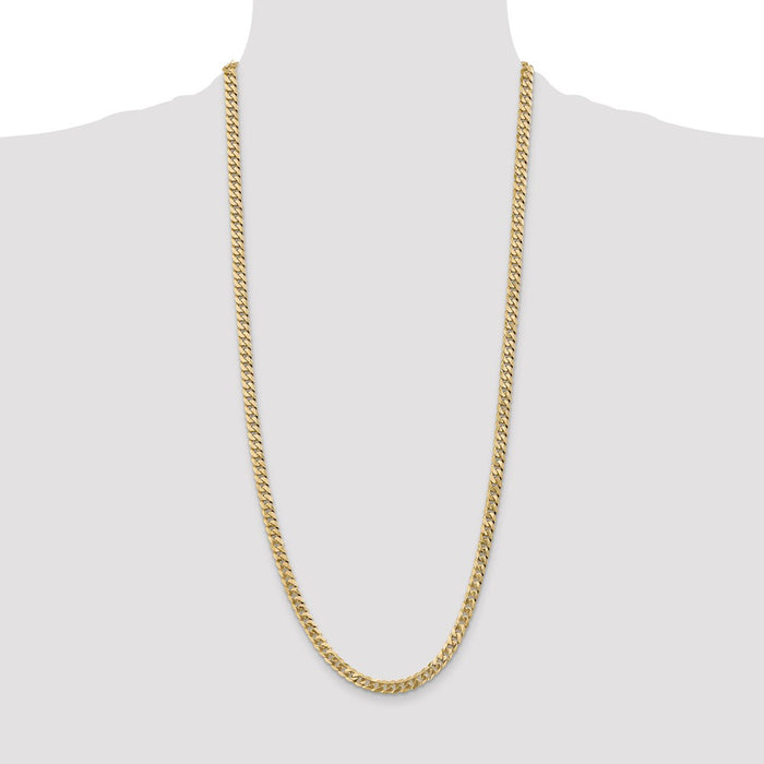 Shop Stylish 14K Gold 30-Inch 5.75mm Curb Chain with Lobster Clasp-4