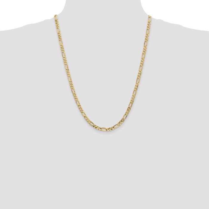 Buy Stylish 14K Gold Flat Figaro Chain - 24-Inch, 4.75mm, Lobster Clasp-4