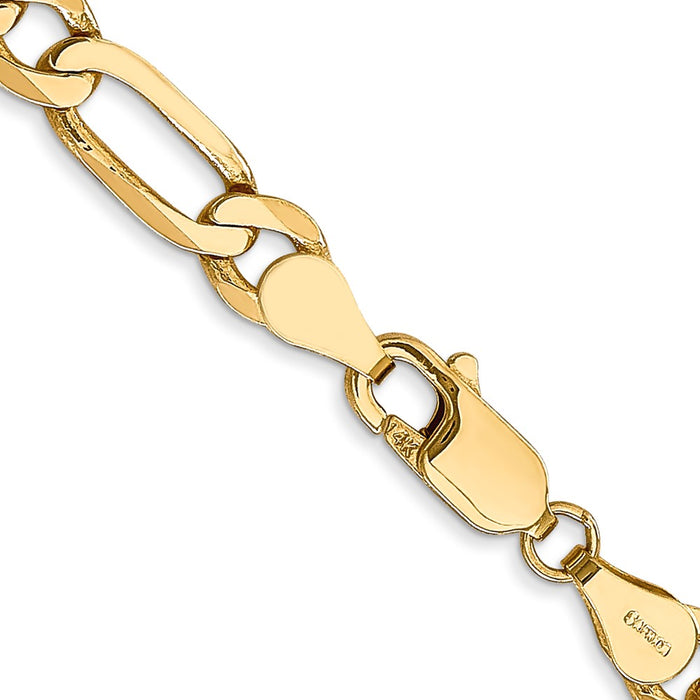Shop Exclusive 14K Gold 26-Inch Flat Figaro Chain - 5.25mm Stylish Design-3