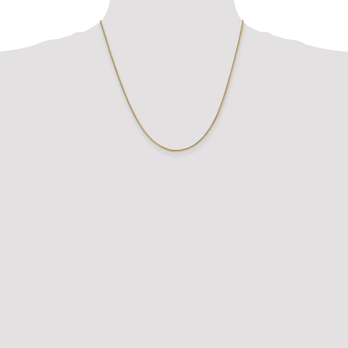 Buy Stylish 14K Gold Franco Chain - 20-Inch, 0.9mm, Lobster Clasp, Affordable!-4