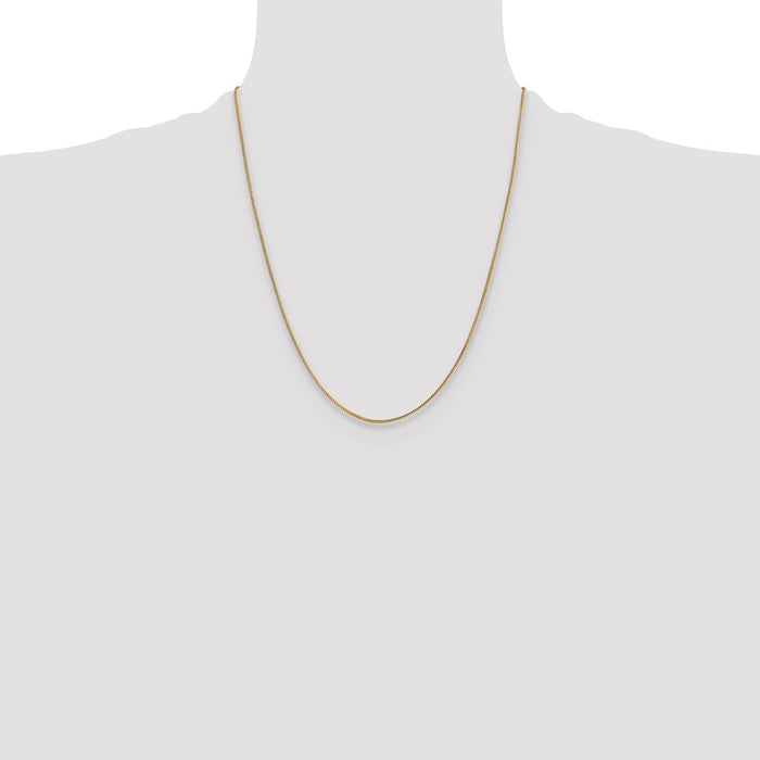 Shop 14K Gold 22-Inch .9mm Franco Chain - Stylish & Affordable Luxury Jewelry-4