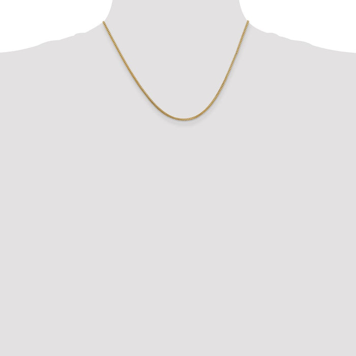 Shop Stylish 14K Gold Franco Chain 18-Inch 1.3mm | Luxury Quality-4