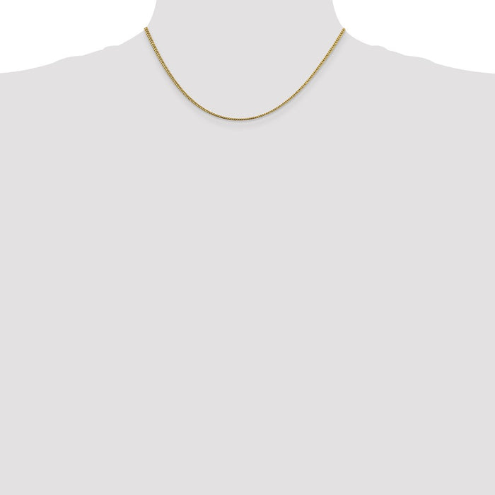 Shop 14K Gold 16-Inch Franco Chain - Stylish 1.4mm Lobster Clasp, Luxury Value-4