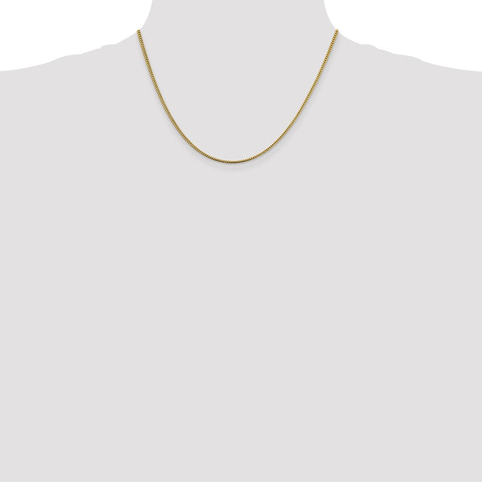 Buy 14K Gold 18-Inch Franco Chain, 1.4mm - Stylish & Affordable Jewelry!-4
