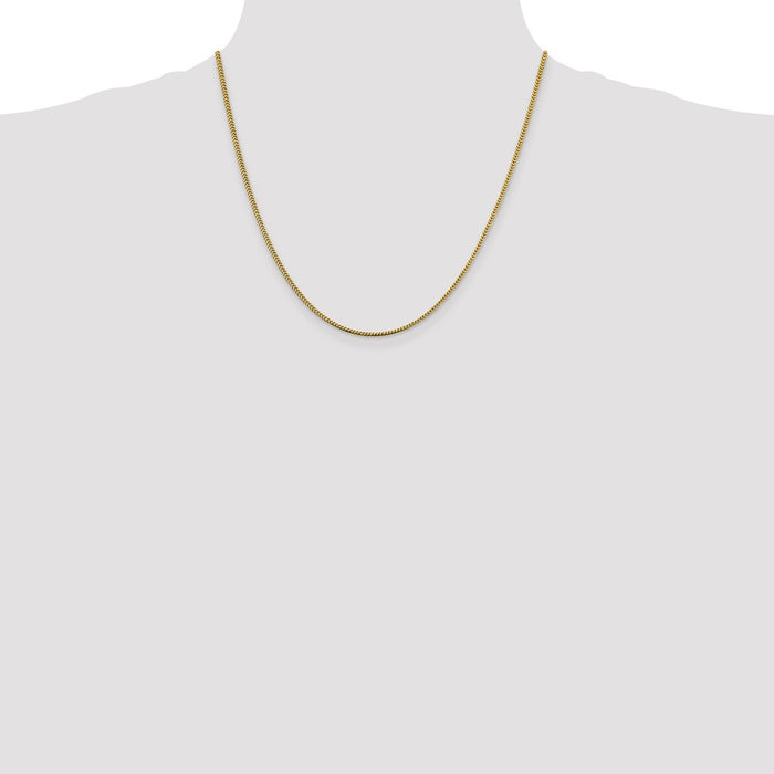 Buy Stylish 14K Gold Franco Chain - 20-Inch, 1.4mm, Luxury Design!-4