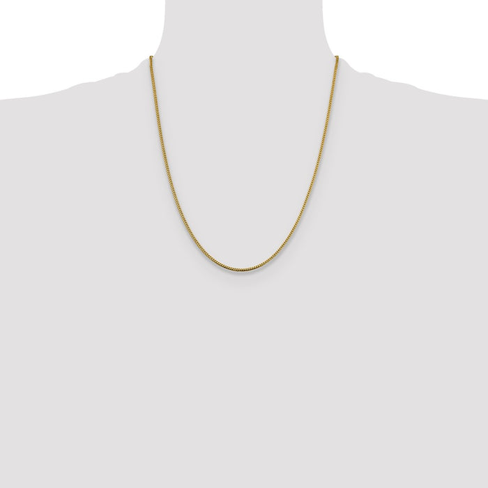 Exclusive 14K Gold 22-Inch Franco Chain - Stylish 1.4mm Design-4