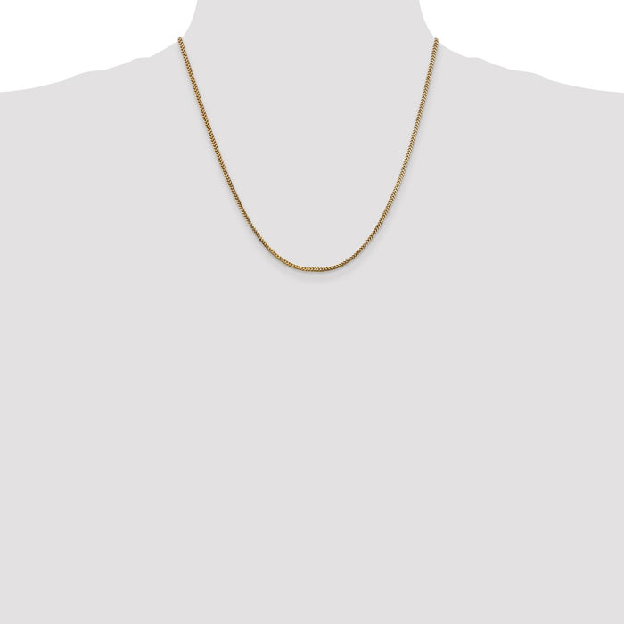 Exclusive 14K Gold 20-Inch Franco Chain, 1.5mm - Stylish & Affordable!-4