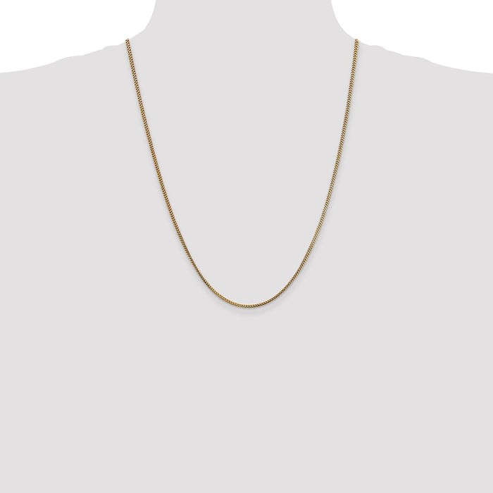 High-Quality 14K Gold Franco Chain 24-Inch 1.5mm - Stylish & Affordable-4