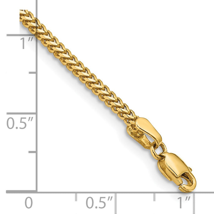 Shop Exclusive 14K Gold Franco Bracelet - 7-Inch, 1.5mm - Stylish Value!-3