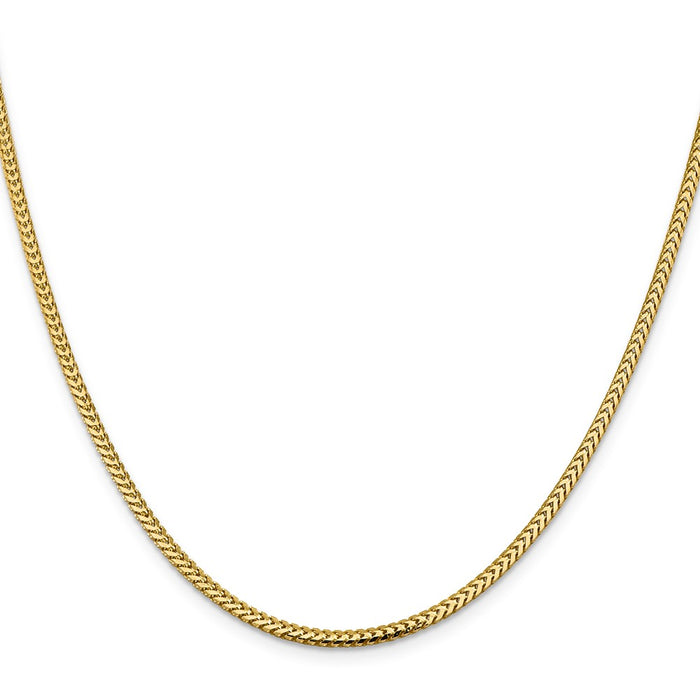 Shop Stylish 14K Gold 26-Inch Franco Chain - 2.3mm, Affordable Luxury!-2