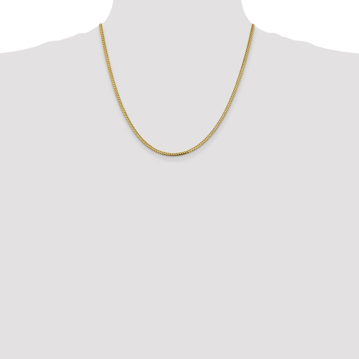 Shop Stylish 14K Gold 20-Inch Franco Chain, 2.3mm - Luxury & Quality!-4
