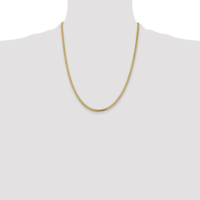 Buy Exclusive 14K Gold 22-Inch Franco Chain - Stylish 2.3mm, Affordable Price!-4